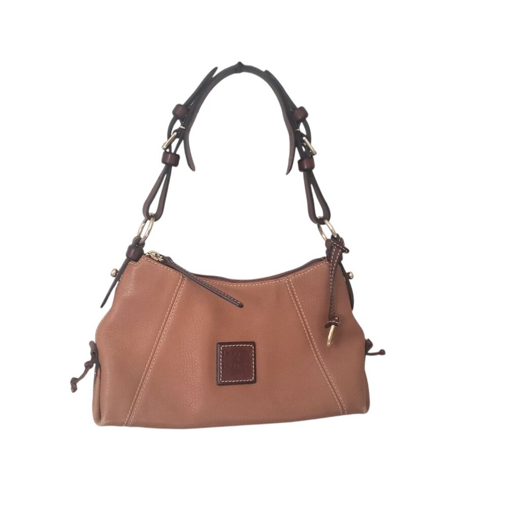 Dooney & Bourke Pebble Grain Small Hobo Shoulder Bag Brown Chestnut J7406454